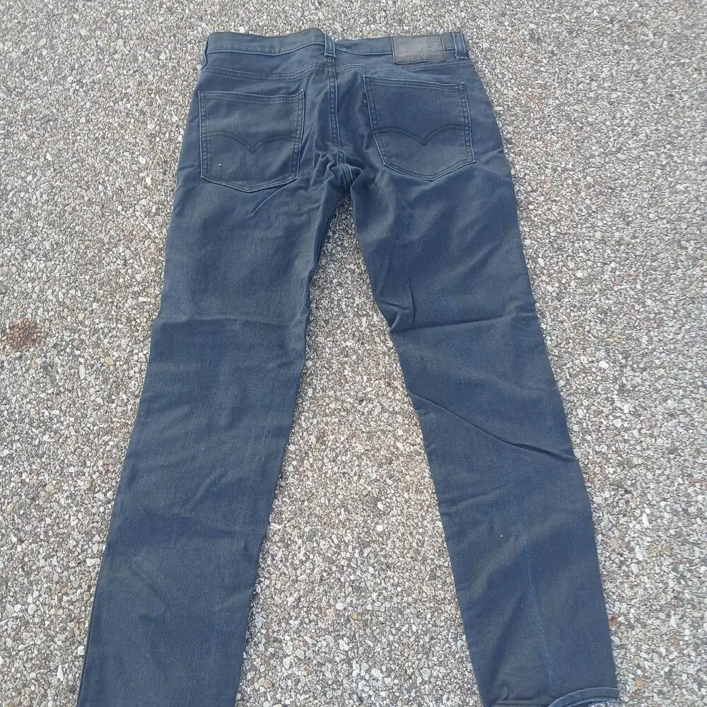 Levis 511 Jeans Mens 32x32 Dark Wash Blue Slim Stretch Tapered Denim Pants